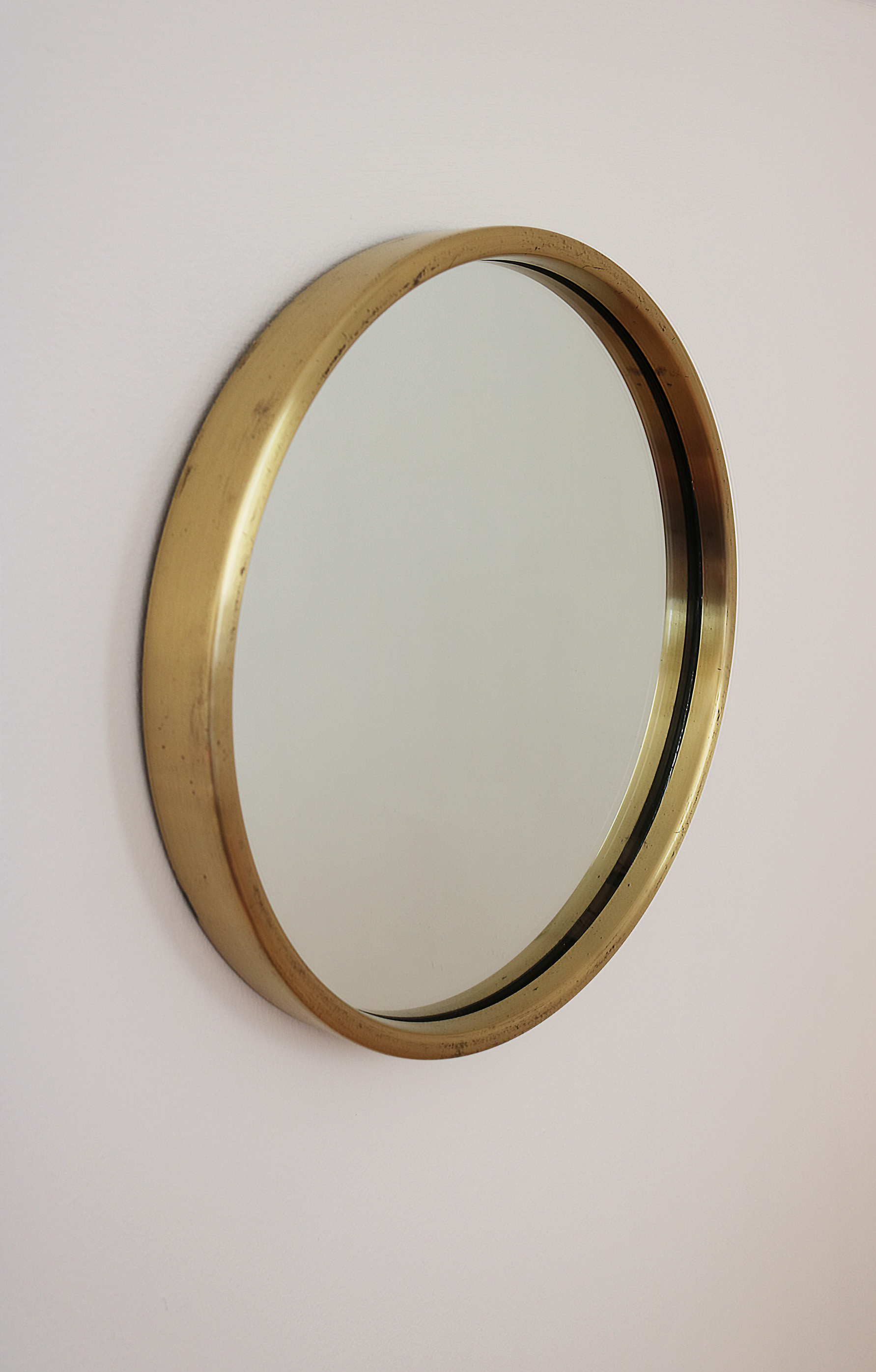 A Vintage Brass Porthole Glasmäster Markaryd Mirror Swedish C 1960 Scandinavian Design An Original 1960s Swedish Glasmäster Markaryd Round Brass Porthole Mirror