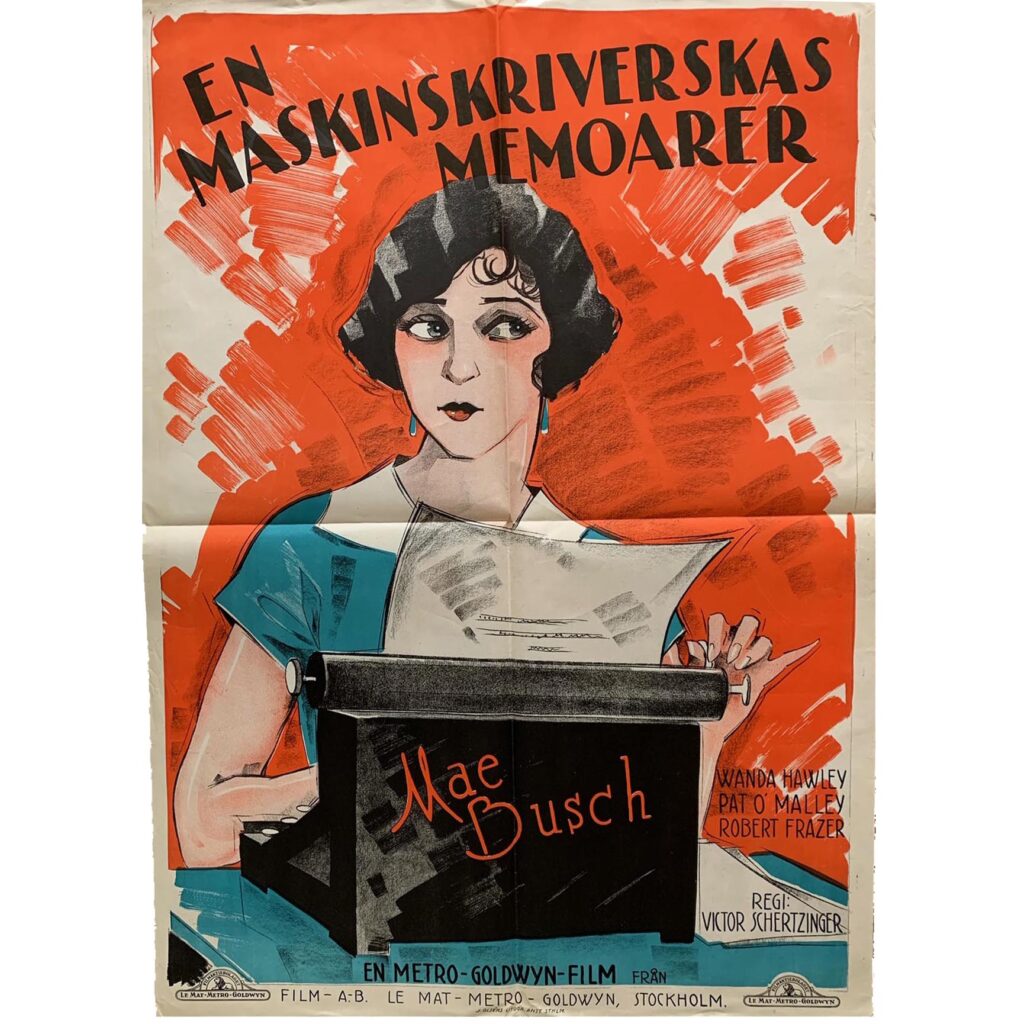 An original Art Deco Swedish Silent Era Movie Poster, Bread, 1924