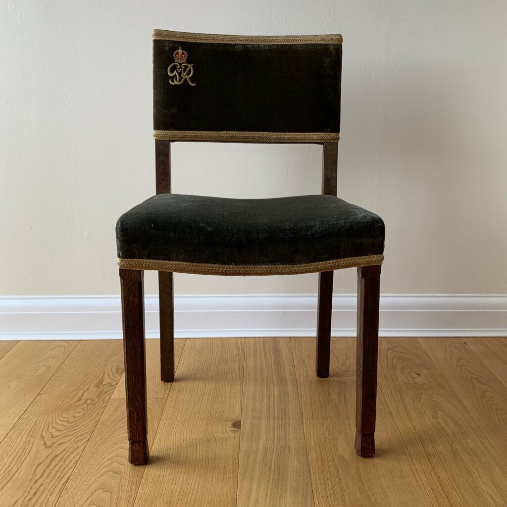 Stephanie Connell Art & Antiques: An original George VI coronation chair, 1937