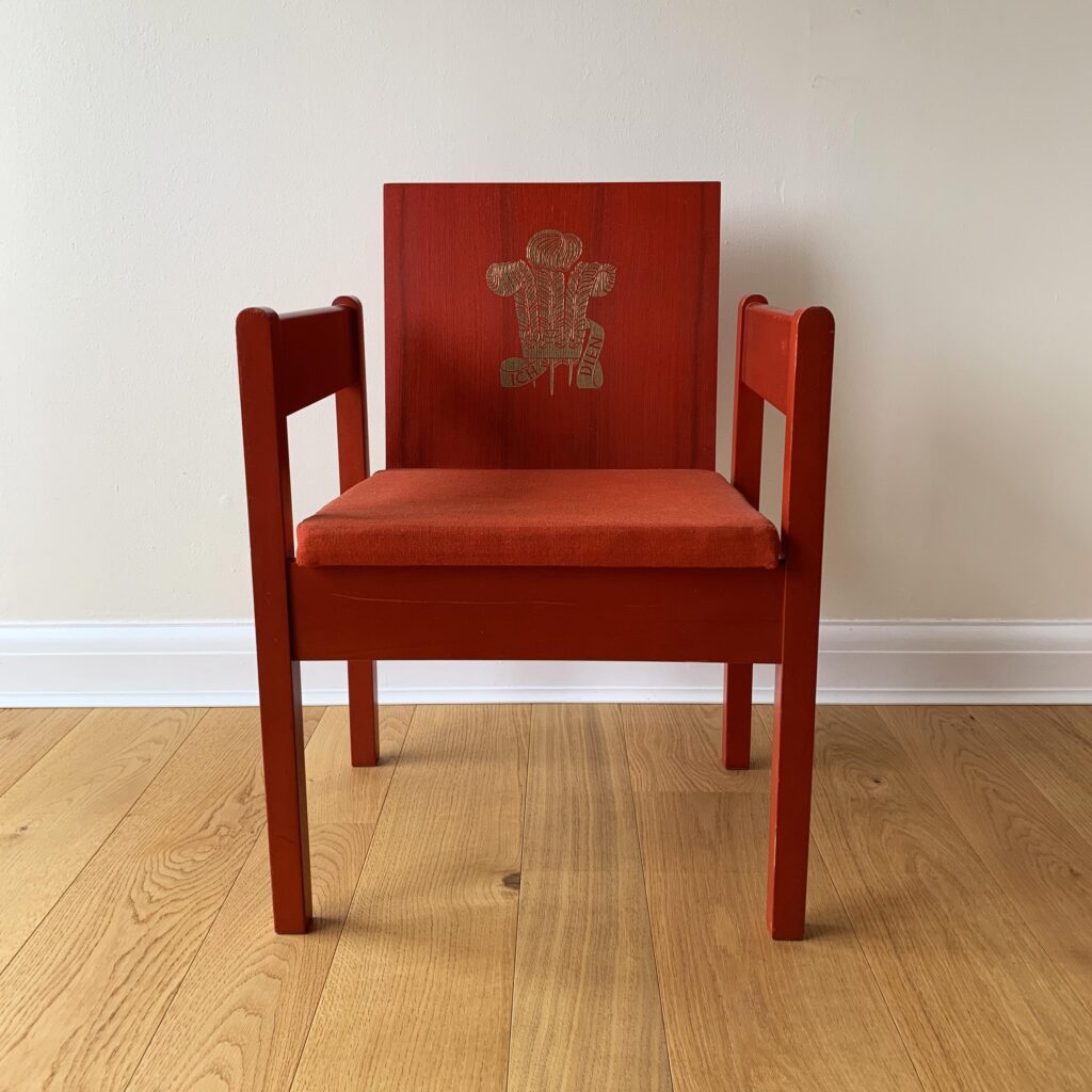 Prince of Wales Investiture Chair 1969 - £950