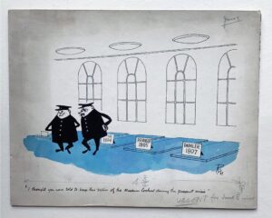 Original Reginald Mount Original Cartoon Drawing for Punch Magazine, c. 1960