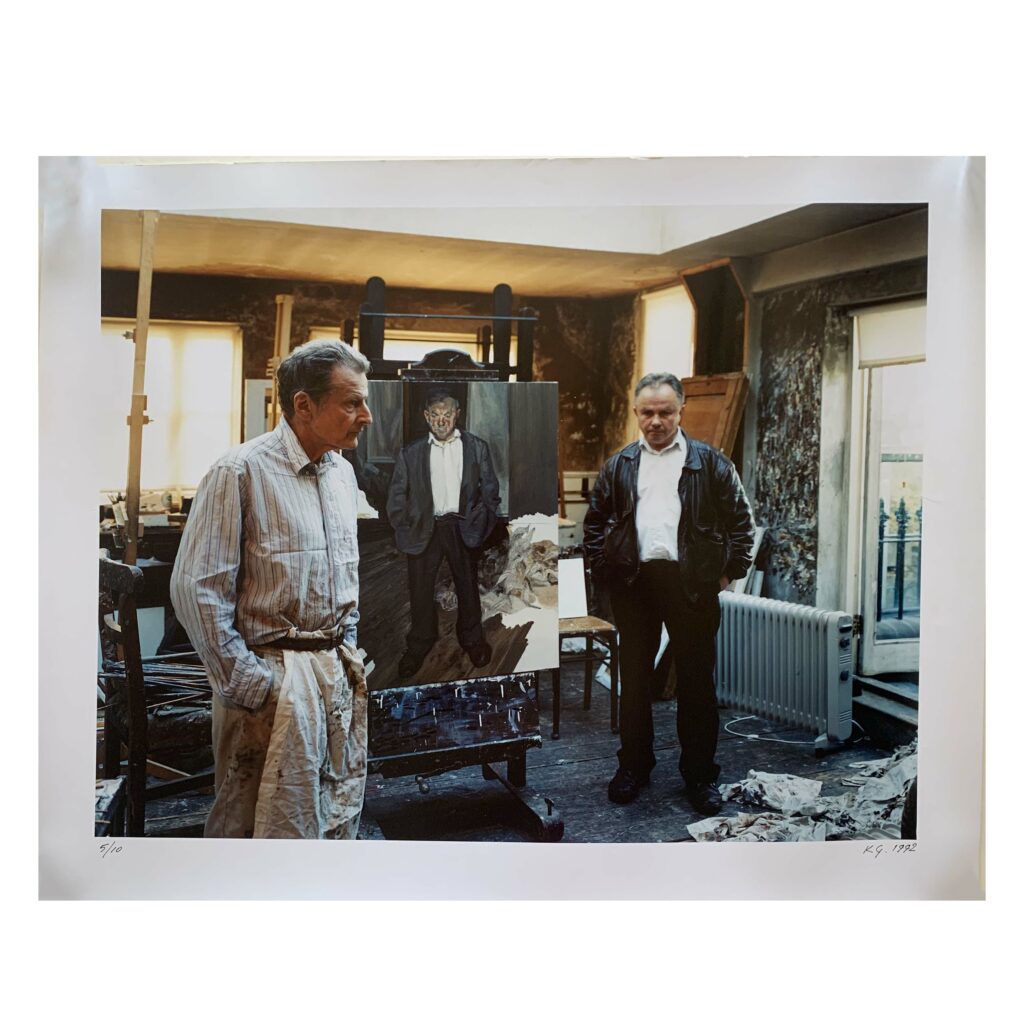Ken Griffiths: Lucien Freud and Bruce Bernard in Freud's Studio, Limited Edition Photograph